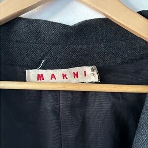 Marni grey wool coat size 42